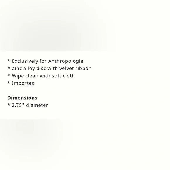 Anthropologie Lou Benesch Zodiac Ornament Gold Plated "Sagittarius" NWT - Picture 2 of 4